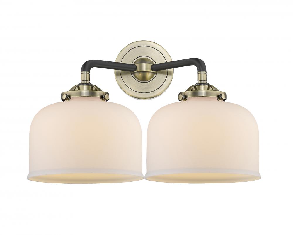 Large Bell 2 Light Bath Vanity Light