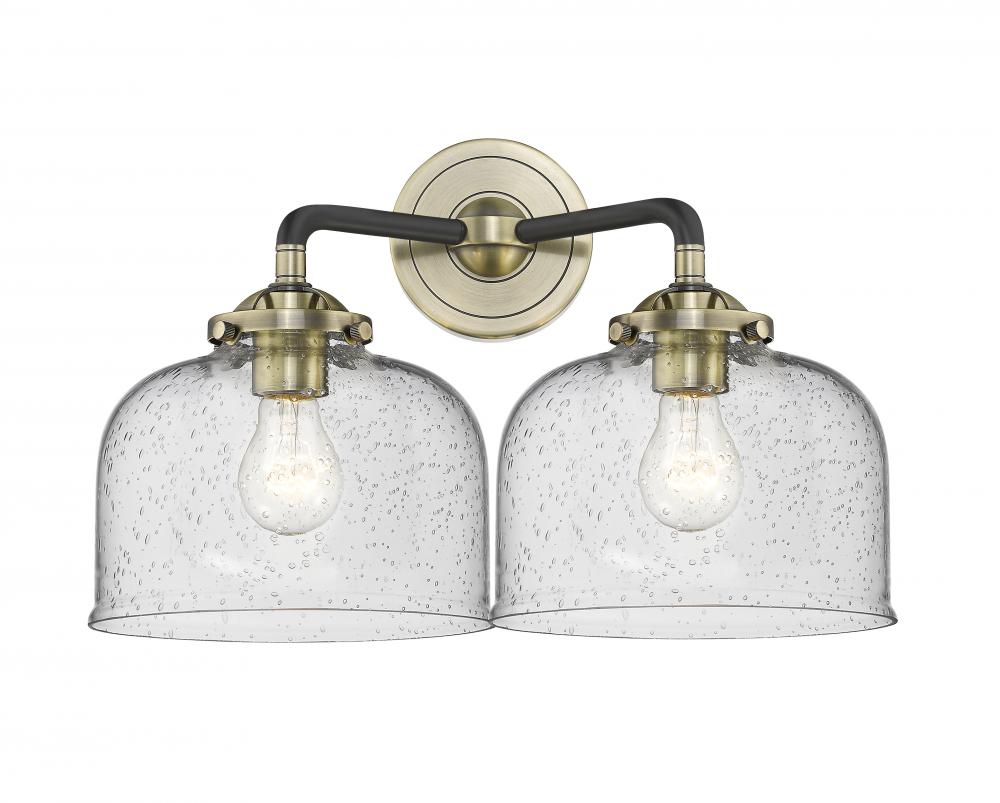 Large Bell 2 Light Bath Vanity Light