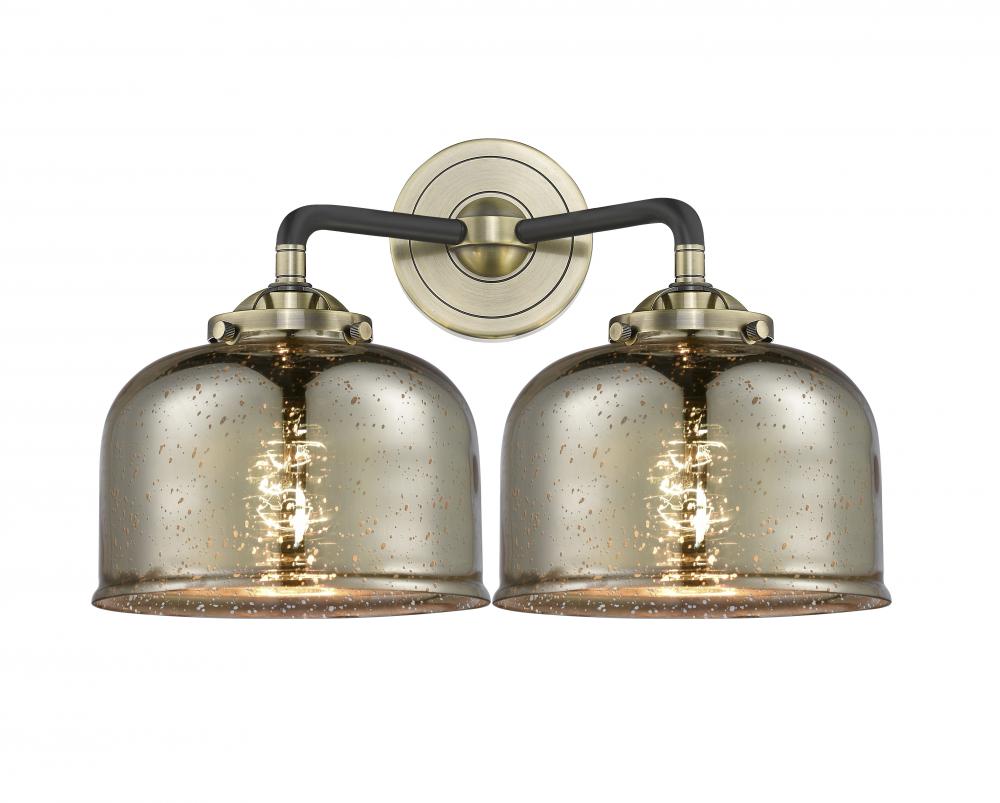 Large Bell 2 Light Bath Vanity Light