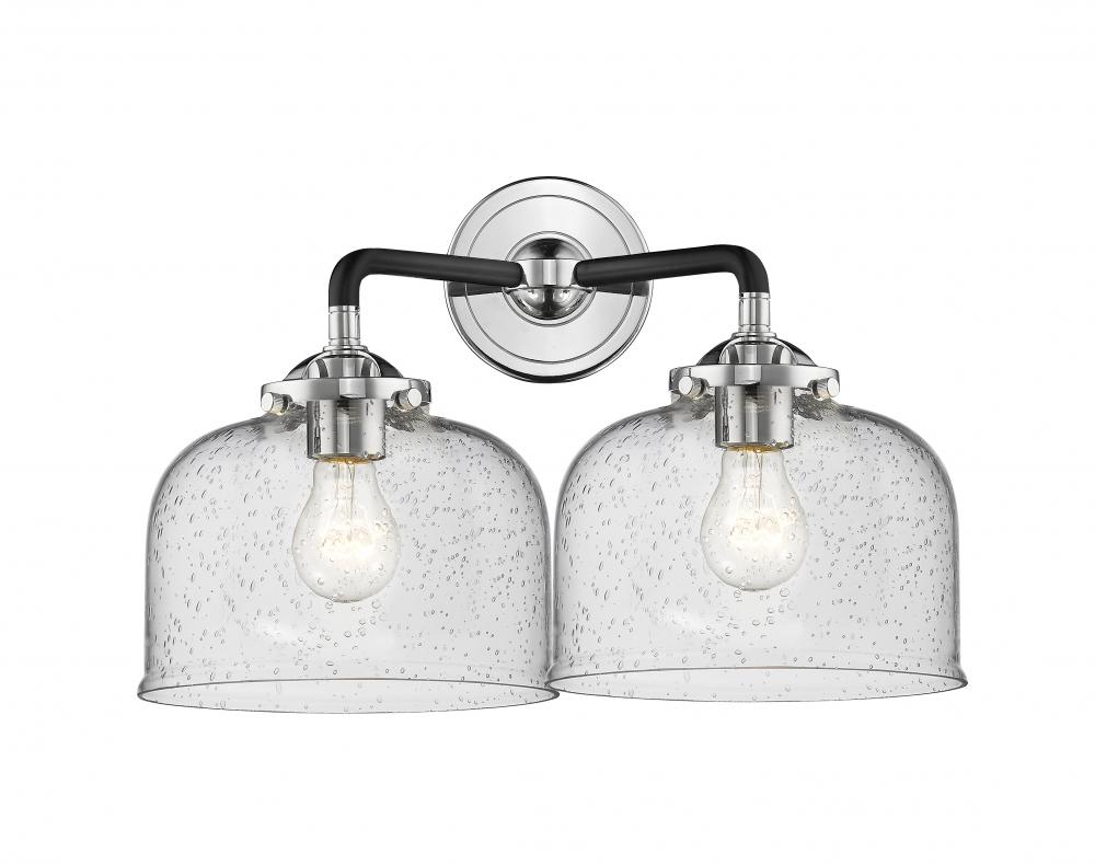 Large Bell 2 Light Bath Vanity Light