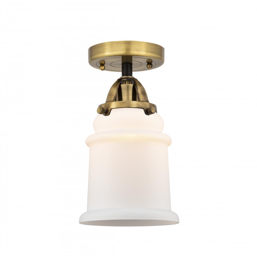 Canton - 1 Light - 6 inch - Black Antique Brass - Semi-Flush Mount