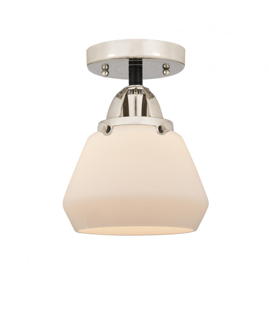 Fulton - 1 Light - 7 inch - Black Polished Nickel - Semi-Flush Mount