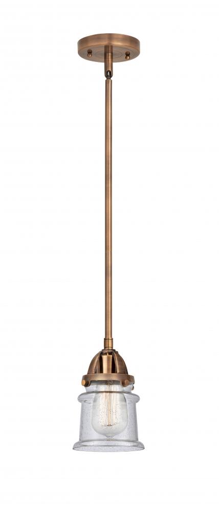 Canton - 1 Light - 5 inch - Antique Copper - Stem hung - Mini Pendant