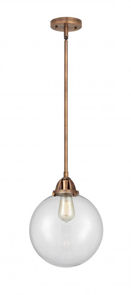 Beacon - 1 Light - 10 inch - Antique Copper - Stem hung - Mini Pendant