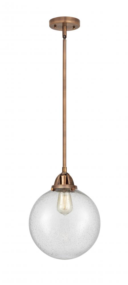 Beacon - 1 Light - 10 inch - Antique Copper - Stem hung - Mini Pendant