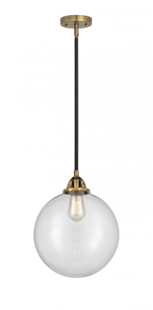 Beacon - 1 Light - 12 inch - Black Antique Brass - Stem hung - Mini Pendant