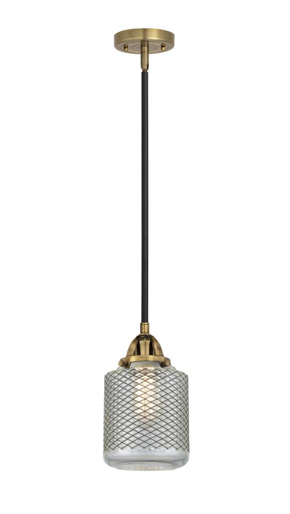 Stanton - 1 Light - 6 inch - Black Antique Brass - Stem hung - Mini Pendant