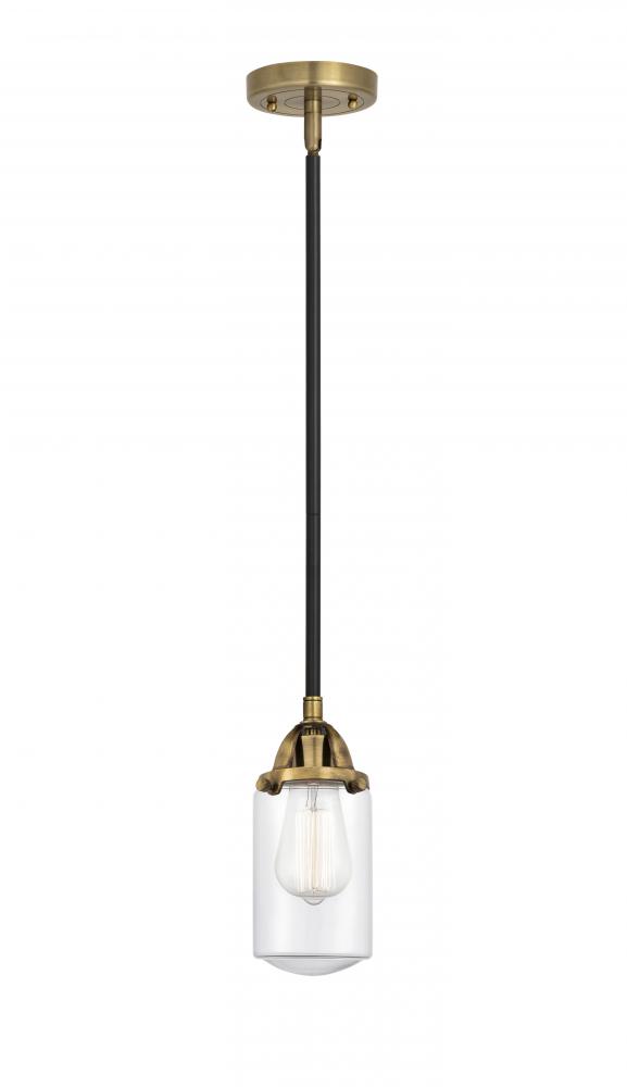 Dover - 1 Light - 5 inch - Black Antique Brass - Stem hung - Mini Pendant