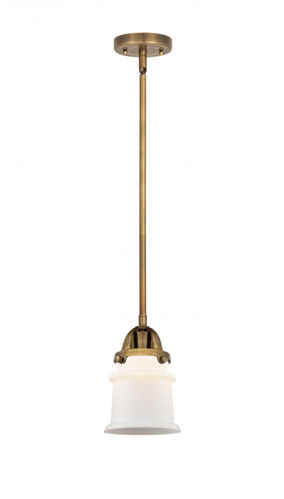 Canton - 1 Light - 5 inch - Brushed Brass - Stem hung - Mini Pendant