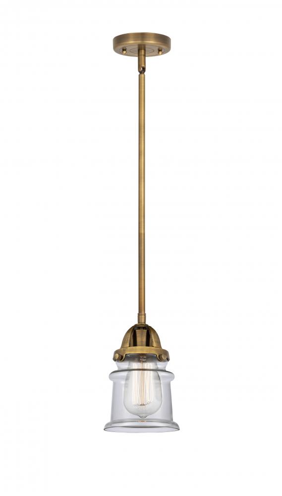 Canton - 1 Light - 5 inch - Brushed Brass - Stem hung - Mini Pendant