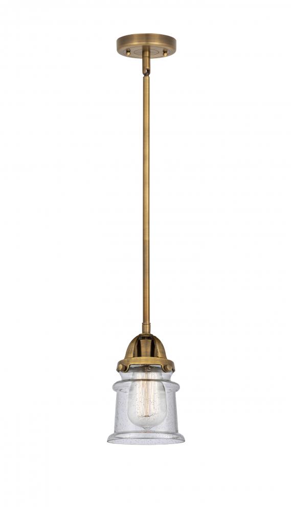 Canton - 1 Light - 5 inch - Brushed Brass - Stem hung - Mini Pendant