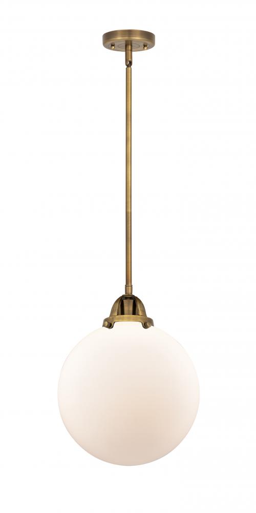 Beacon - 1 Light - 10 inch - Brushed Brass - Stem hung - Mini Pendant