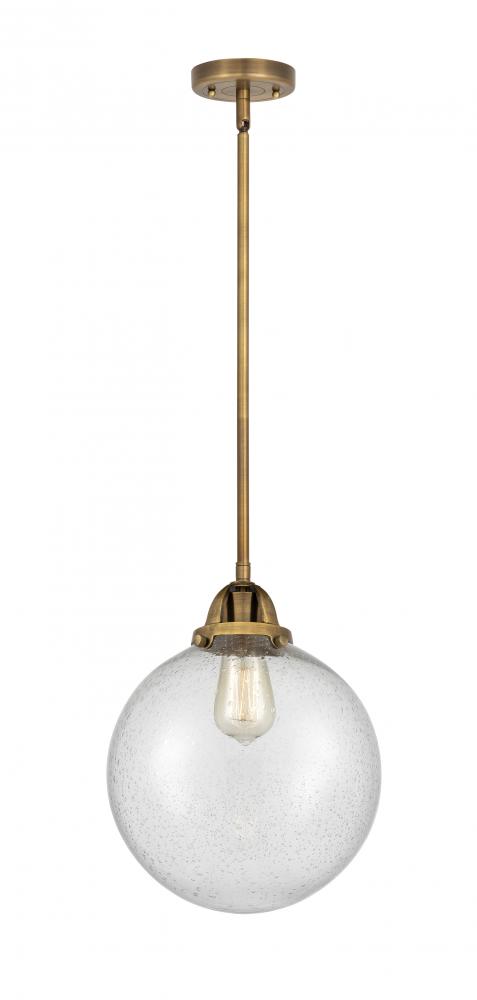 Beacon - 1 Light - 10 inch - Brushed Brass - Stem hung - Mini Pendant