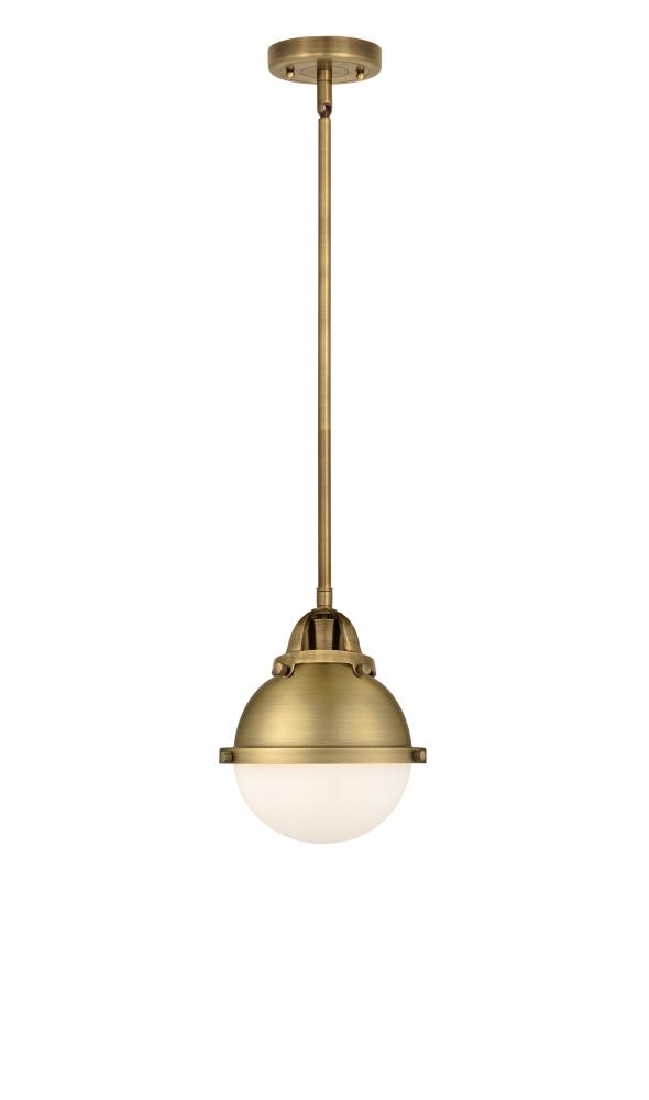 Hampden - 1 Light - 7 inch - Brushed Brass - Stem hung - Mini Pendant