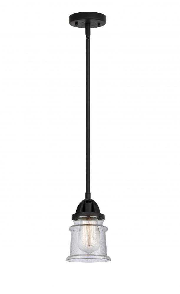 Canton - 1 Light - 5 inch - Matte Black - Stem hung - Mini Pendant