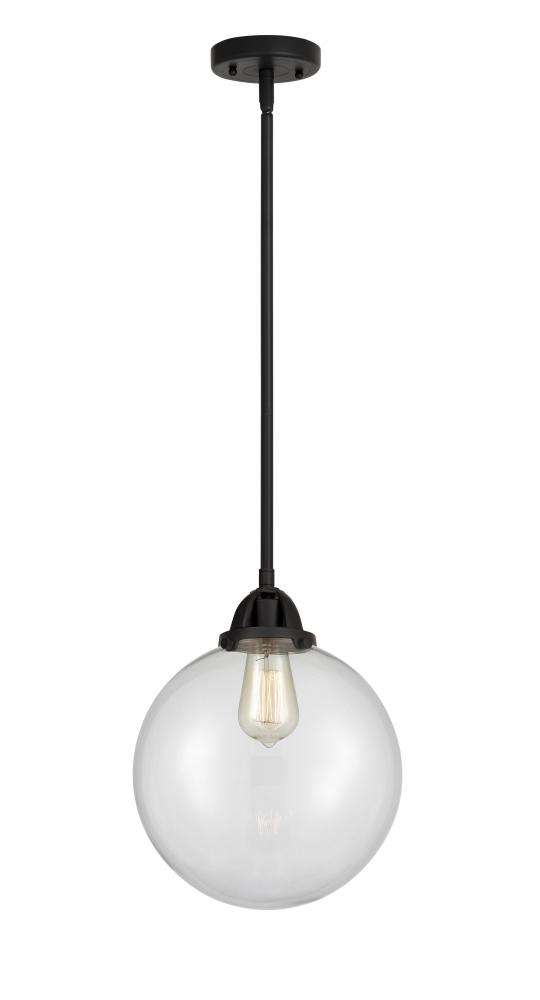 Beacon - 1 Light - 10 inch - Matte Black - Stem hung - Mini Pendant