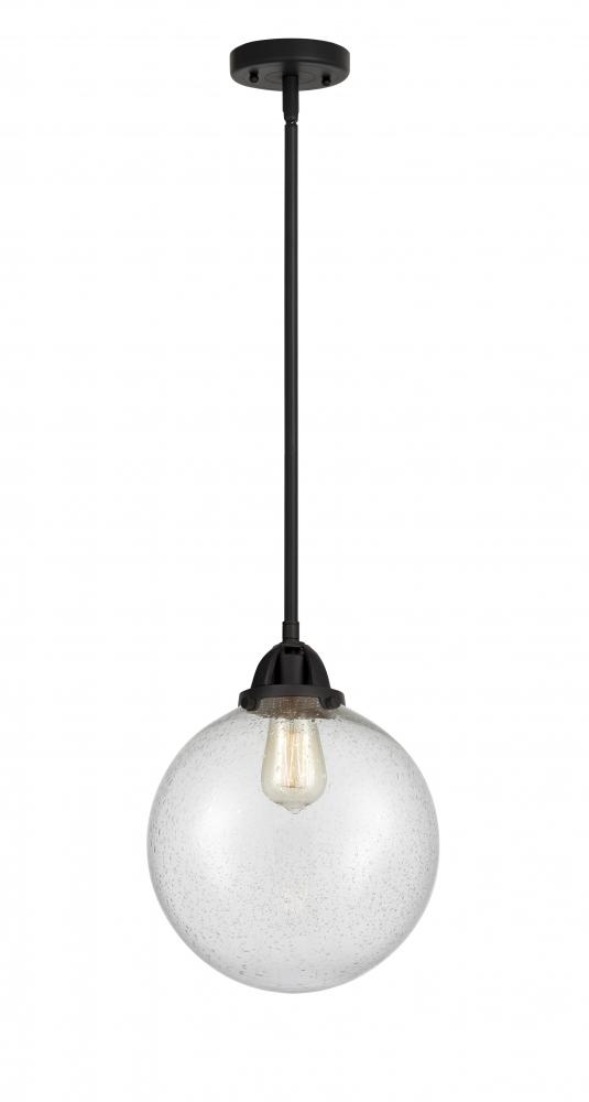 Beacon - 1 Light - 10 inch - Matte Black - Stem hung - Mini Pendant