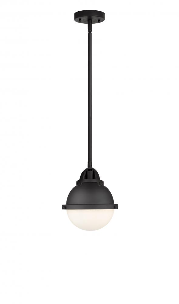 Hampden - 1 Light - 7 inch - Matte Black - Stem hung - Mini Pendant