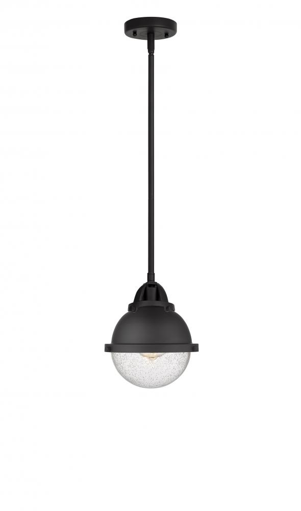 Hampden - 1 Light - 7 inch - Matte Black - Cord hung - Mini Pendant