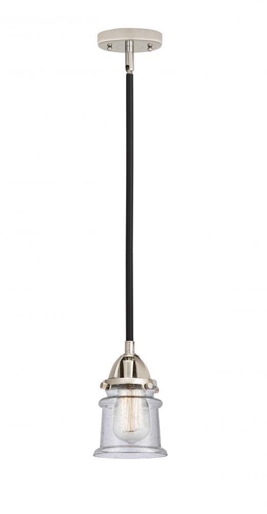 Canton - 1 Light - 5 inch - Black Polished Nickel - Stem hung - Mini Pendant