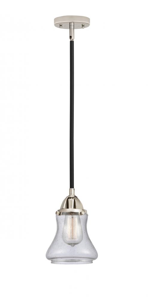 Bellmont - 1 Light - 6 inch - Black Polished Nickel - Stem hung - Mini Pendant