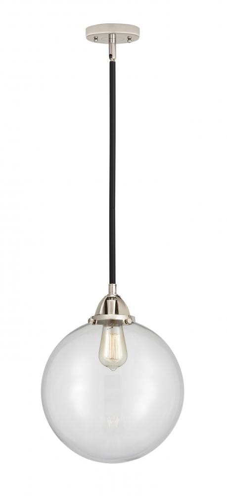 Beacon - 1 Light - 12 inch - Black Polished Nickel - Stem hung - Mini Pendant