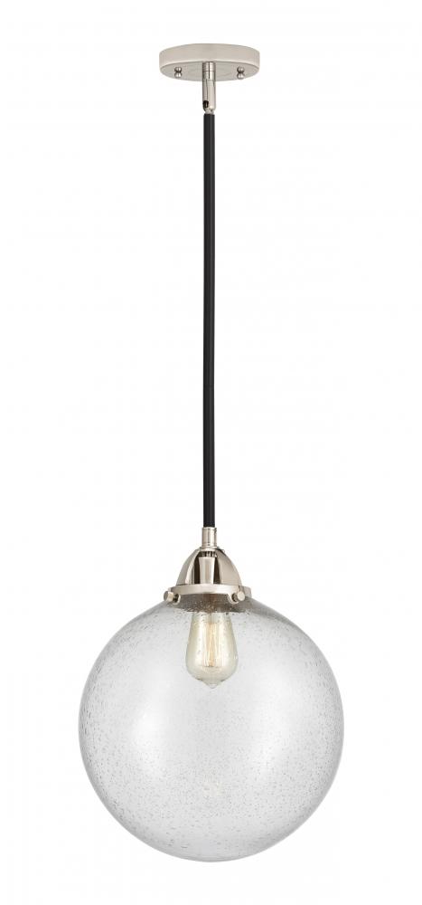Beacon - 1 Light - 12 inch - Black Polished Nickel - Stem hung - Mini Pendant