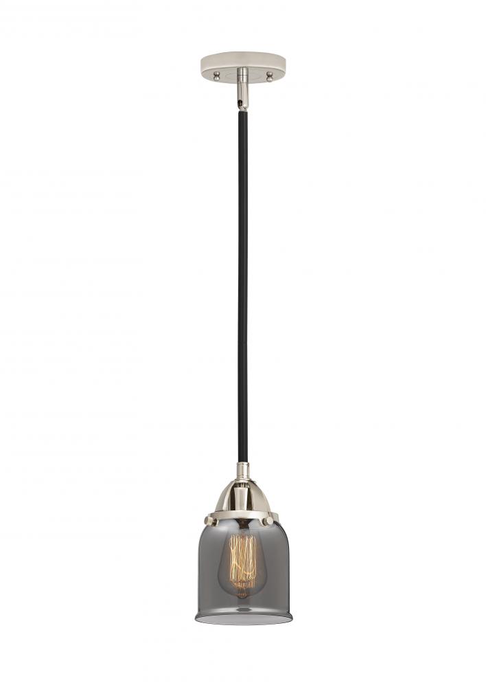 Bell - 1 Light - 5 inch - Black Polished Nickel - Cord hung - Mini Pendant