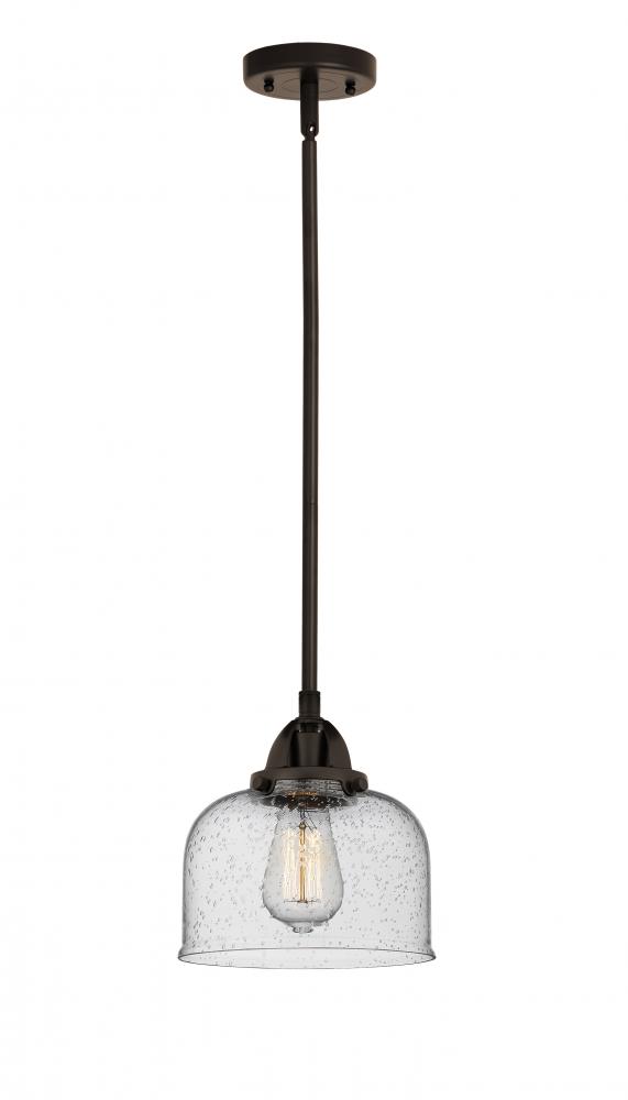 Bell - 1 Light - 8 inch - Oil Rubbed Bronze - Stem hung - Mini Pendant