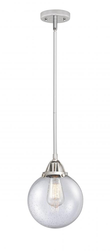 Beacon - 1 Light - 8 inch - Polished Chrome - Stem hung - Mini Pendant