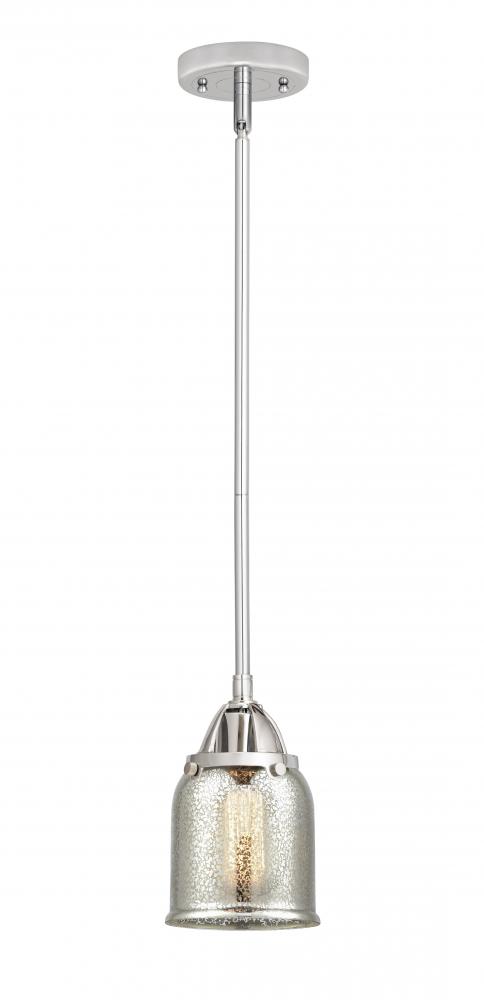 Bell - 1 Light - 5 inch - Polished Chrome - Stem hung - Mini Pendant
