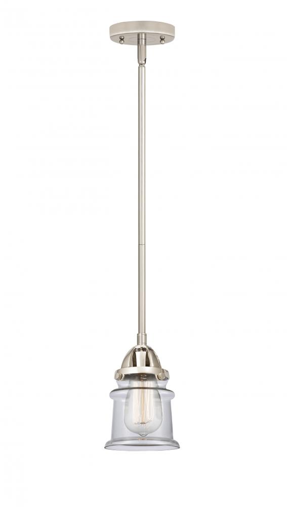 Canton - 1 Light - 5 inch - Polished Nickel - Stem hung - Mini Pendant