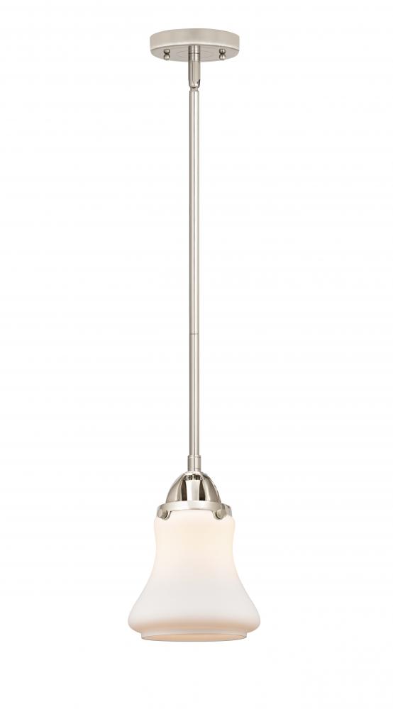 Bellmont - 1 Light - 6 inch - Polished Nickel - Stem hung - Mini Pendant