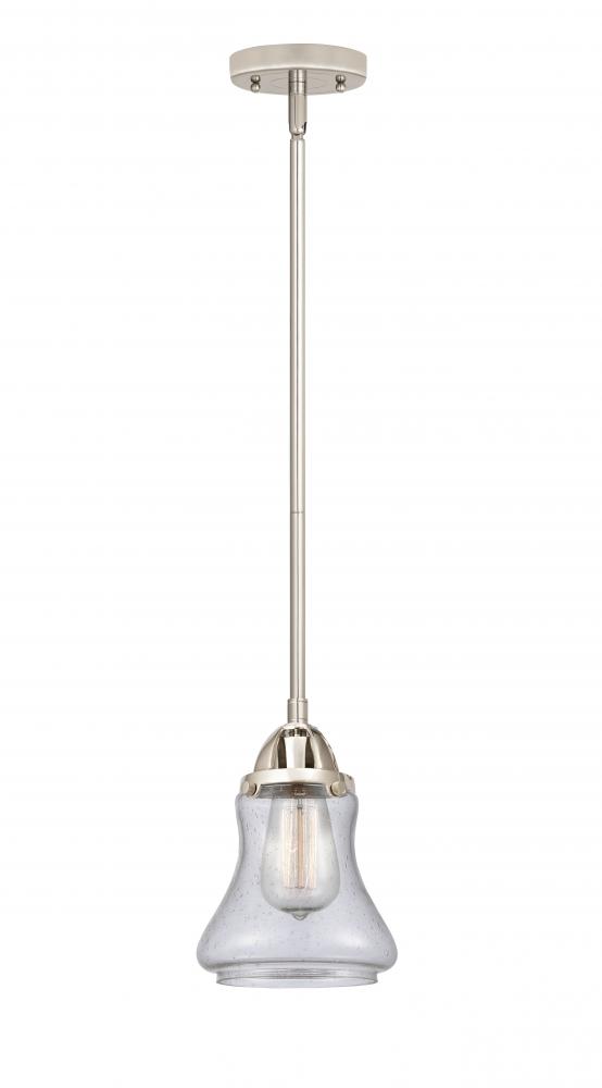 Bellmont - 1 Light - 6 inch - Polished Nickel - Stem hung - Mini Pendant