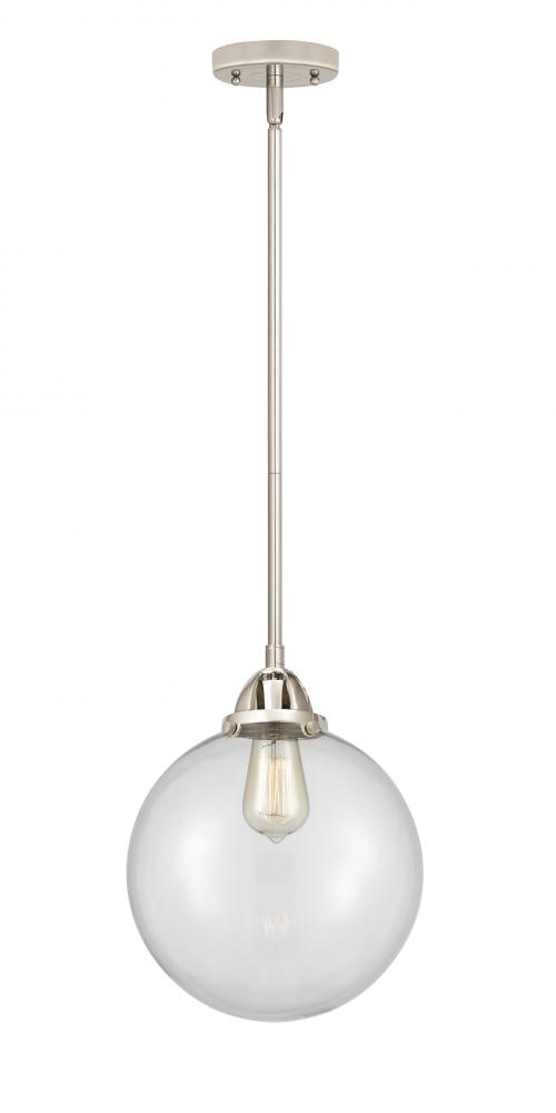 Beacon - 1 Light - 10 inch - Polished Nickel - Stem hung - Mini Pendant