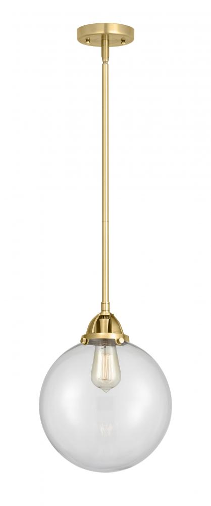 Beacon - 1 Light - 10 inch - Satin Gold - Stem hung - Mini Pendant