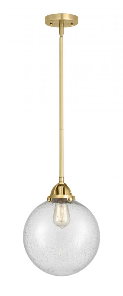 Beacon - 1 Light - 10 inch - Satin Gold - Stem hung - Mini Pendant