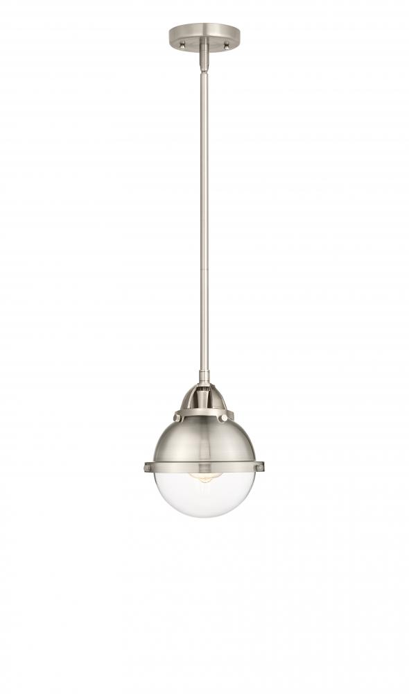 Hampden - 1 Light - 7 inch - Brushed Satin Nickel - Stem hung - Mini Pendant