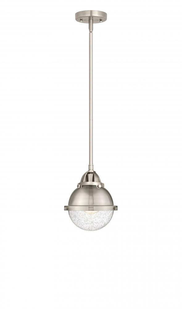 Hampden - 1 Light - 7 inch - Brushed Satin Nickel - Stem hung - Mini Pendant