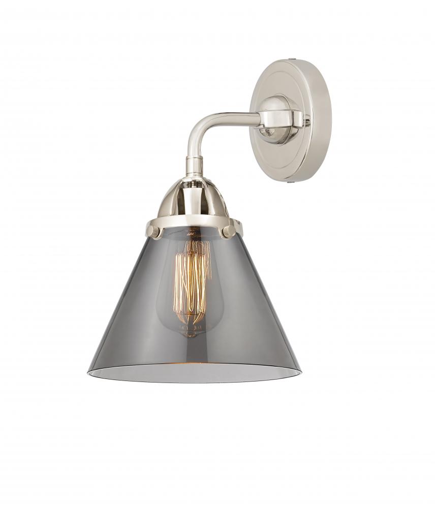 Cone - 1 Light - 8 inch - Polished Nickel - Sconce