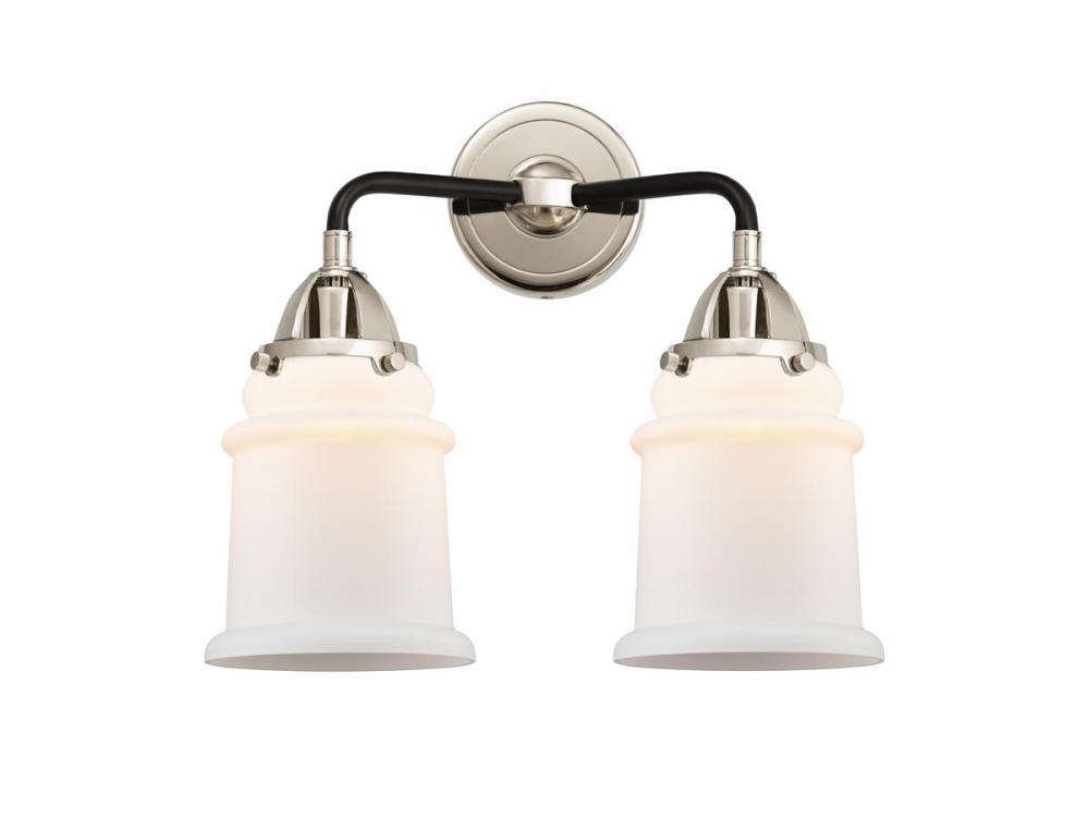 Canton - 2 Light - 14 inch - Black Polished Nickel - Bath Vanity Light