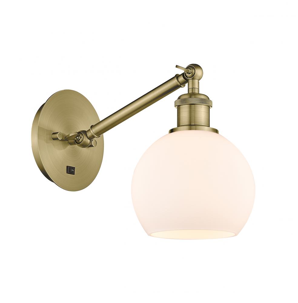 Athens - 1 Light - 6 inch - Antique Brass - Adjustable Sconce