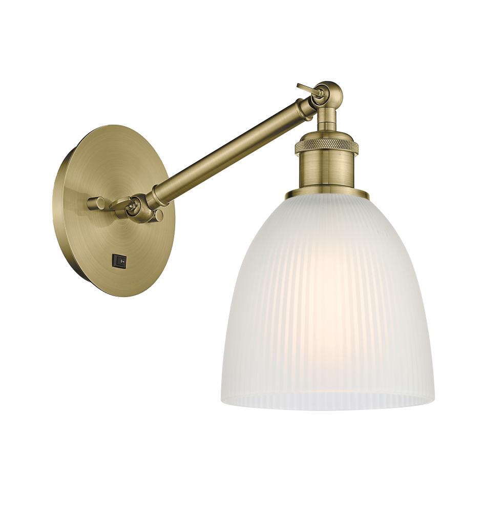 Castile - 1 Light - 6 inch - Antique Brass - Adjustable Sconce