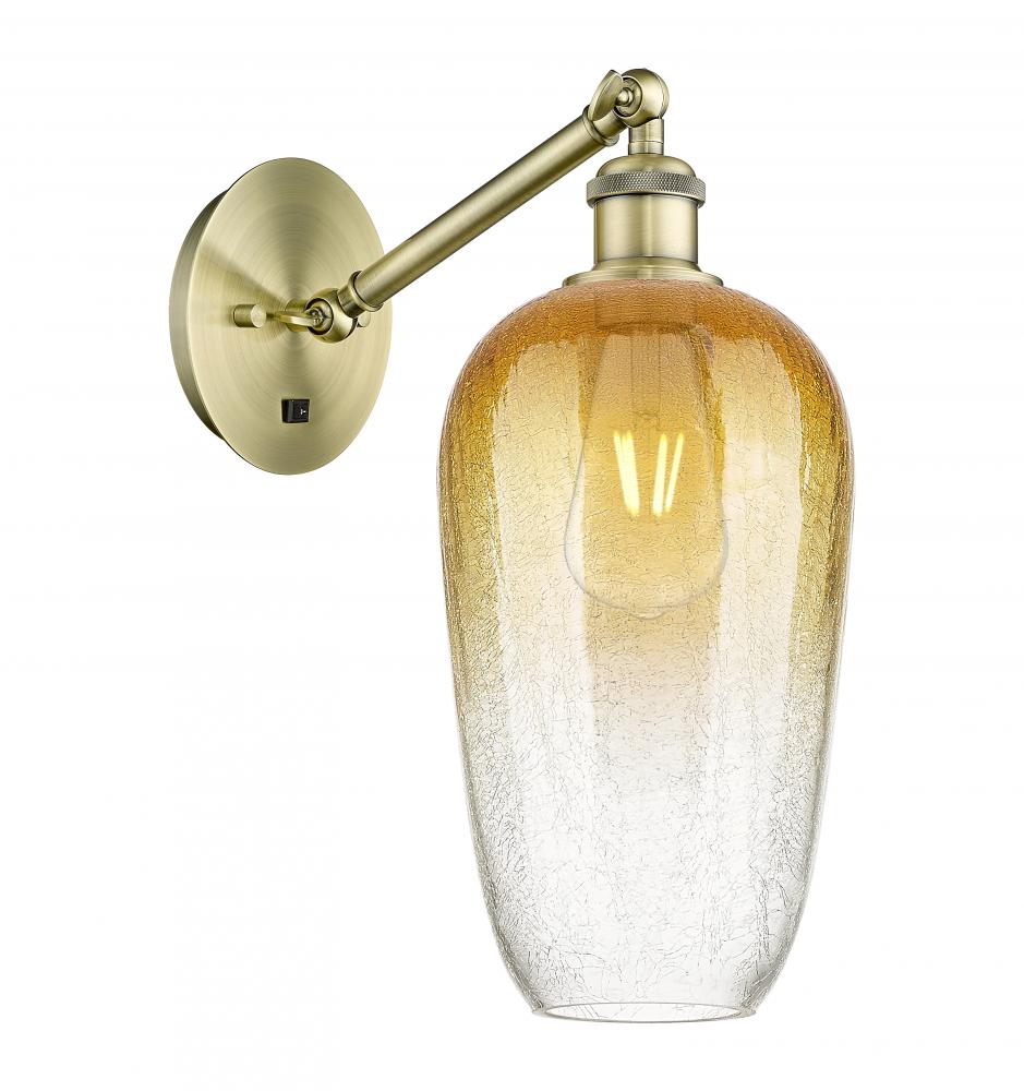 Brookhaven Flute - 1 Light - 7 inch - Antique Brass - Sconce