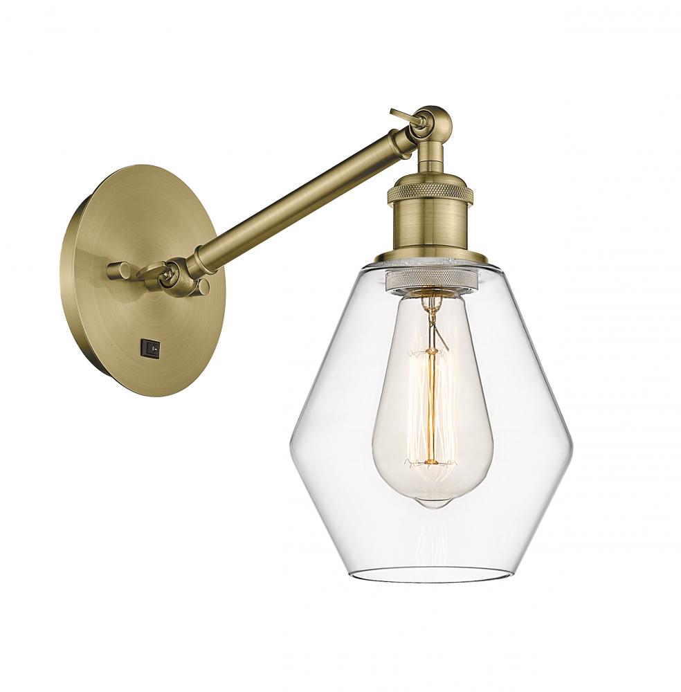 Cindyrella - 1 Light - 6 inch - Antique Brass - Adjustable Sconce