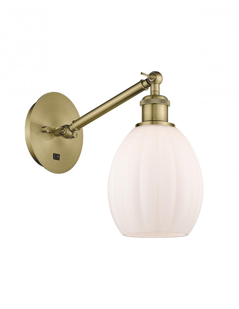 Eaton - 1 Light - 6 inch - Antique Brass - Adjustable Sconce