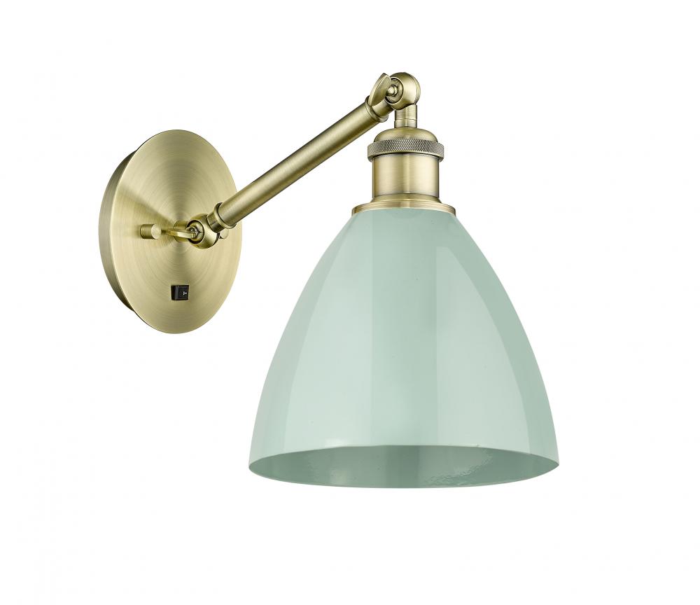 Plymouth - 1 Light - 8 inch - Antique Brass - Adjustable Sconce
