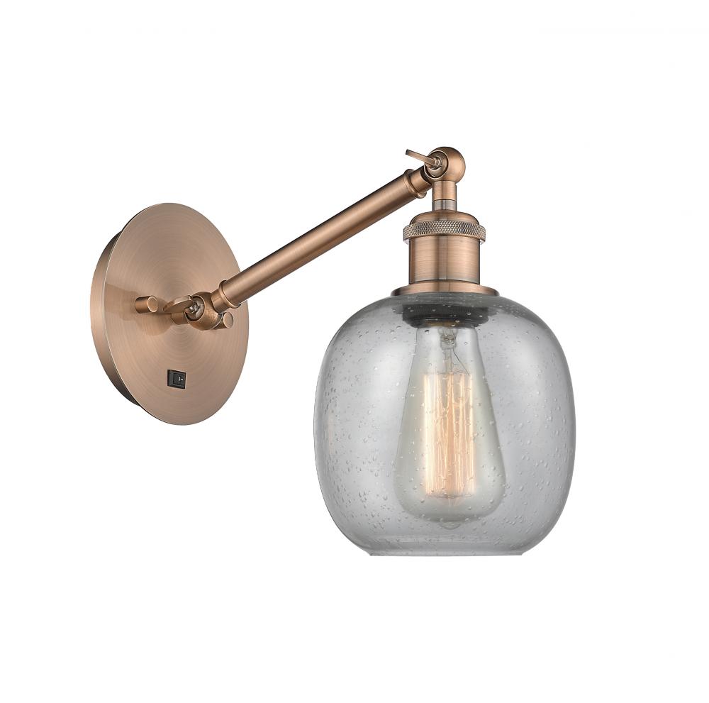 Belfast - 1 Light - 6 inch - Antique Copper - Adjustable Sconce