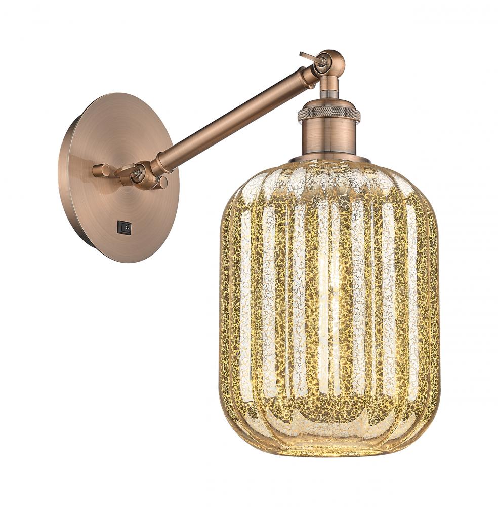 Preston Cylinder - 1 Light - 7 inch - Antique Copper - Sconce