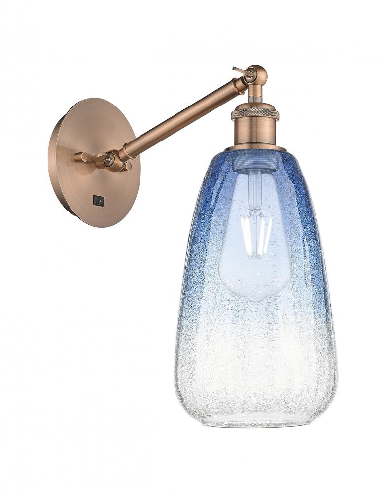 Brookhaven Almond - 1 Light - 6 inch - Antique Copper - Sconce